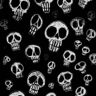 Emo skeleton mobile wallpaper