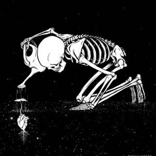 Emo skeleton mobile wallpaper