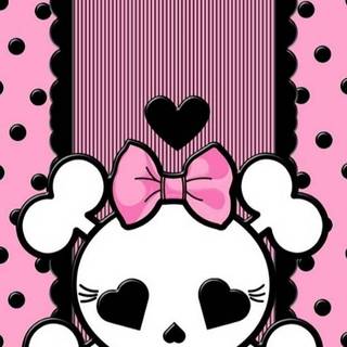 Emo skeleton mobile wallpaper