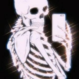 Emo skeleton mobile wallpaper