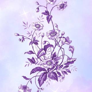 Purple flower phone wallpaper