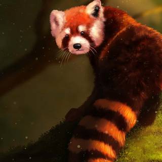 Red panda iPhone wallpaper