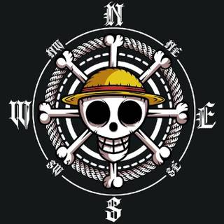 One Piece logo iPhone wallpaper