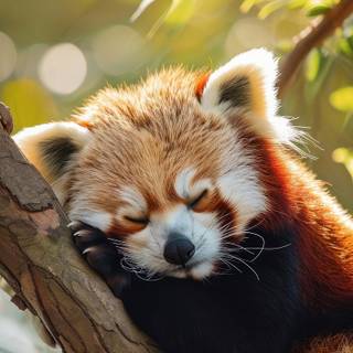 Red panda iPhone wallpaper