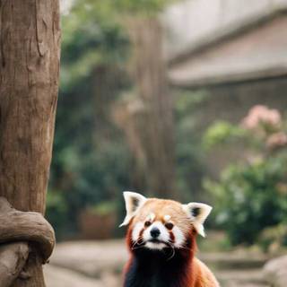 Red panda iPhone wallpaper