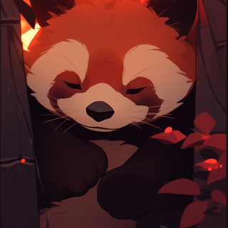 Red panda iPhone wallpaper