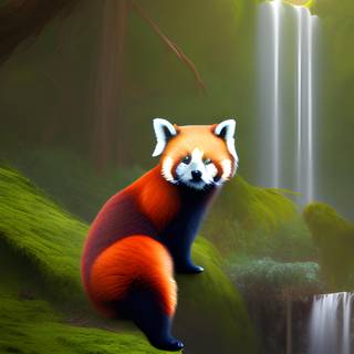 Red panda iPhone wallpaper