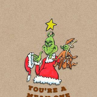 The Grinch iPhone wallpaper