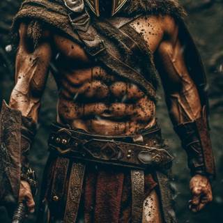 Old warrior wallpaper