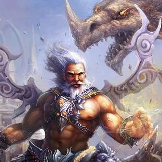 Old warrior wallpaper