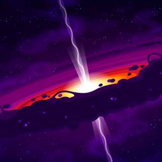 Black hole PC wallpaper