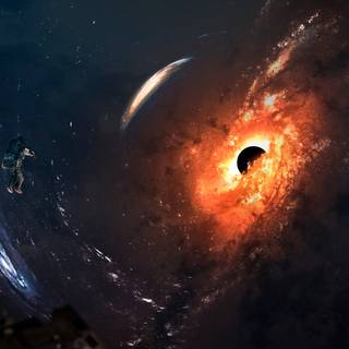 Black holes 4k wallpaper