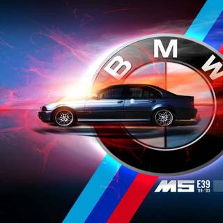 BMW M5 smoke 1920x1080 wallpaper