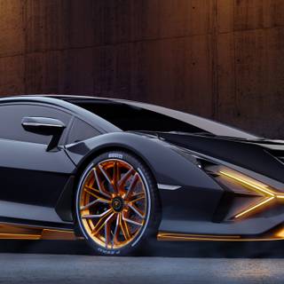 Lamborghini Sian phone wallpaper