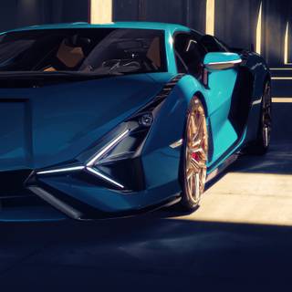 Lamborghini Sian phone wallpaper