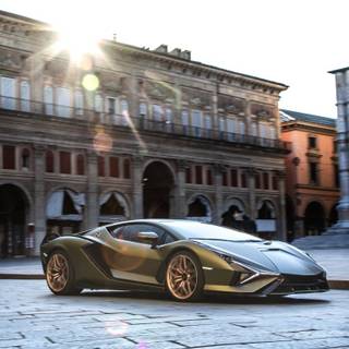 Lamborghini Sian phone wallpaper