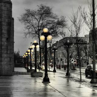 Street light iPhone wallpaper