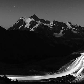 Night mountain iPhone wallpaper