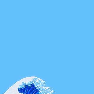 Cool blue phone wallpaper