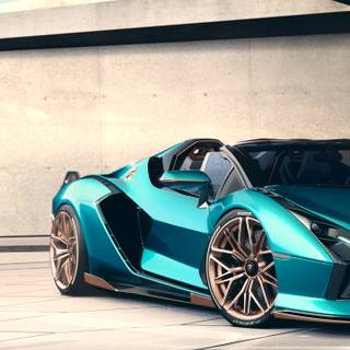 Lamborghini Sian phone wallpaper