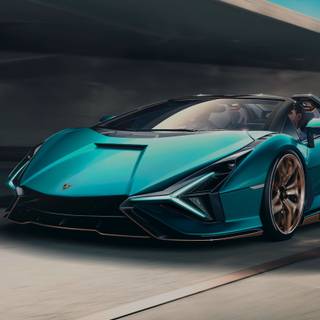 Lamborghini Sian phone wallpaper