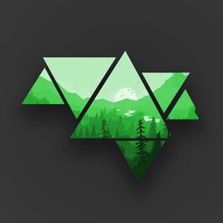 Green minimalist iPhone wallpaper