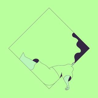 Green minimalist iPhone wallpaper