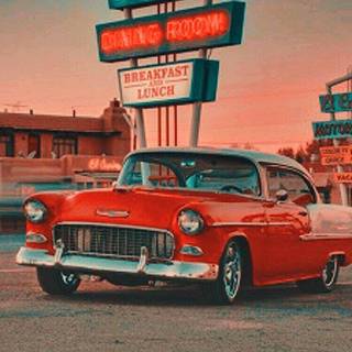 Retro cars iPhone wallpaper