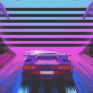 Retro cars iPhone wallpaper