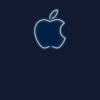 Dark iPhone logo wallpaper