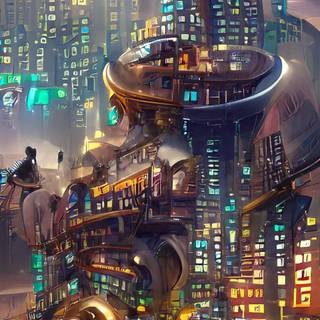 Cityscape iPhone wallpaper