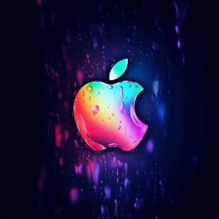 Dark iPhone logo wallpaper