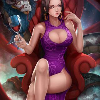 Boa Hancock phone wallpaper