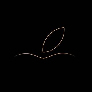 Dark iPhone logo wallpaper