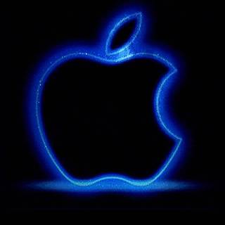 Dark iPhone logo wallpaper