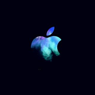 Dark iPhone logo wallpaper