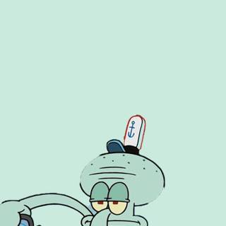Squidward phone wallpaper