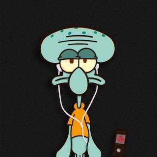 Squidward phone wallpaper