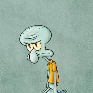 Squidward phone wallpaper