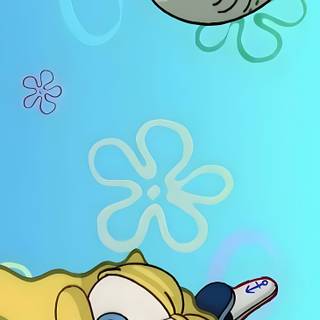 Squidward phone wallpaper