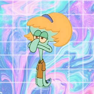 Squidward phone wallpaper