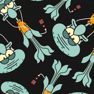 Squidward phone wallpaper