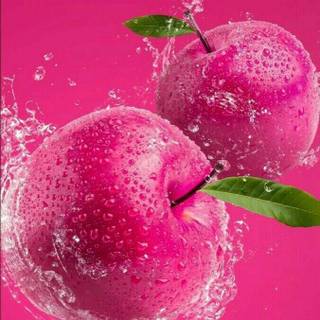 Pink fruit wallpaper