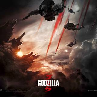 Godzilla poster wallpaper