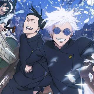 JJK manga panel computer wallpaper