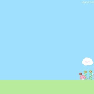 Blue computer cute wallpaper