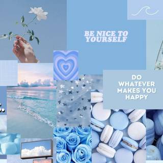 Blue computer cute wallpaper