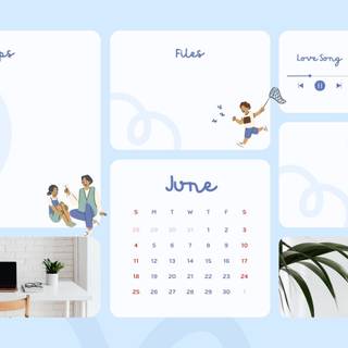 Blue computer cute wallpaper