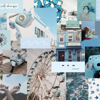 Blue computer cute wallpaper