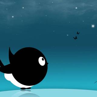 Blue computer cute wallpaper